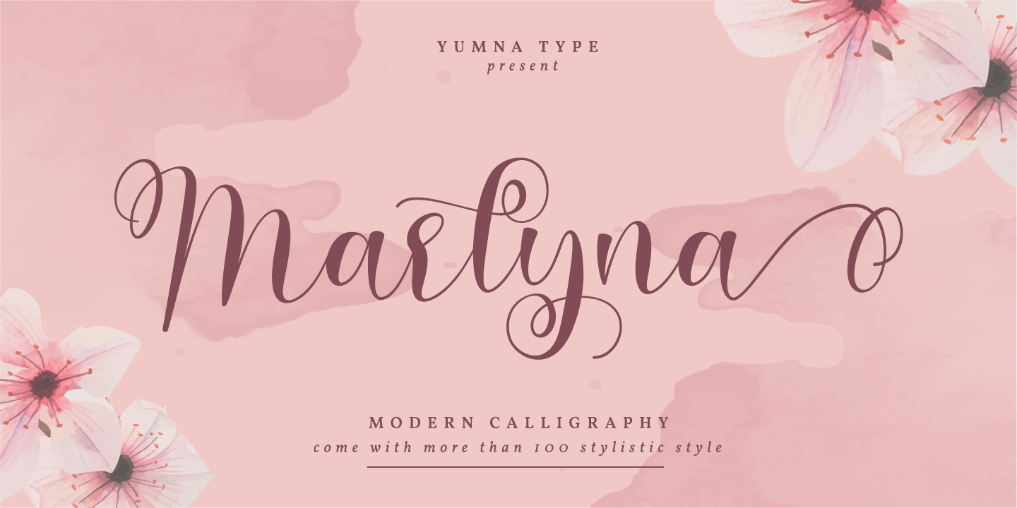 Example font Marlyna #10